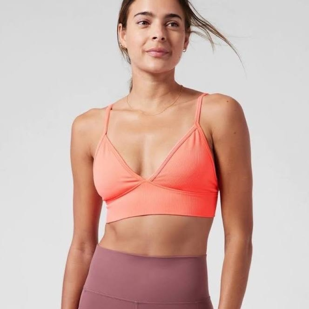 Athleta Well Rested Rib Sleep Bra Black - Picture 9 of 11